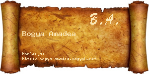 Bogya Amadea névjegykártya